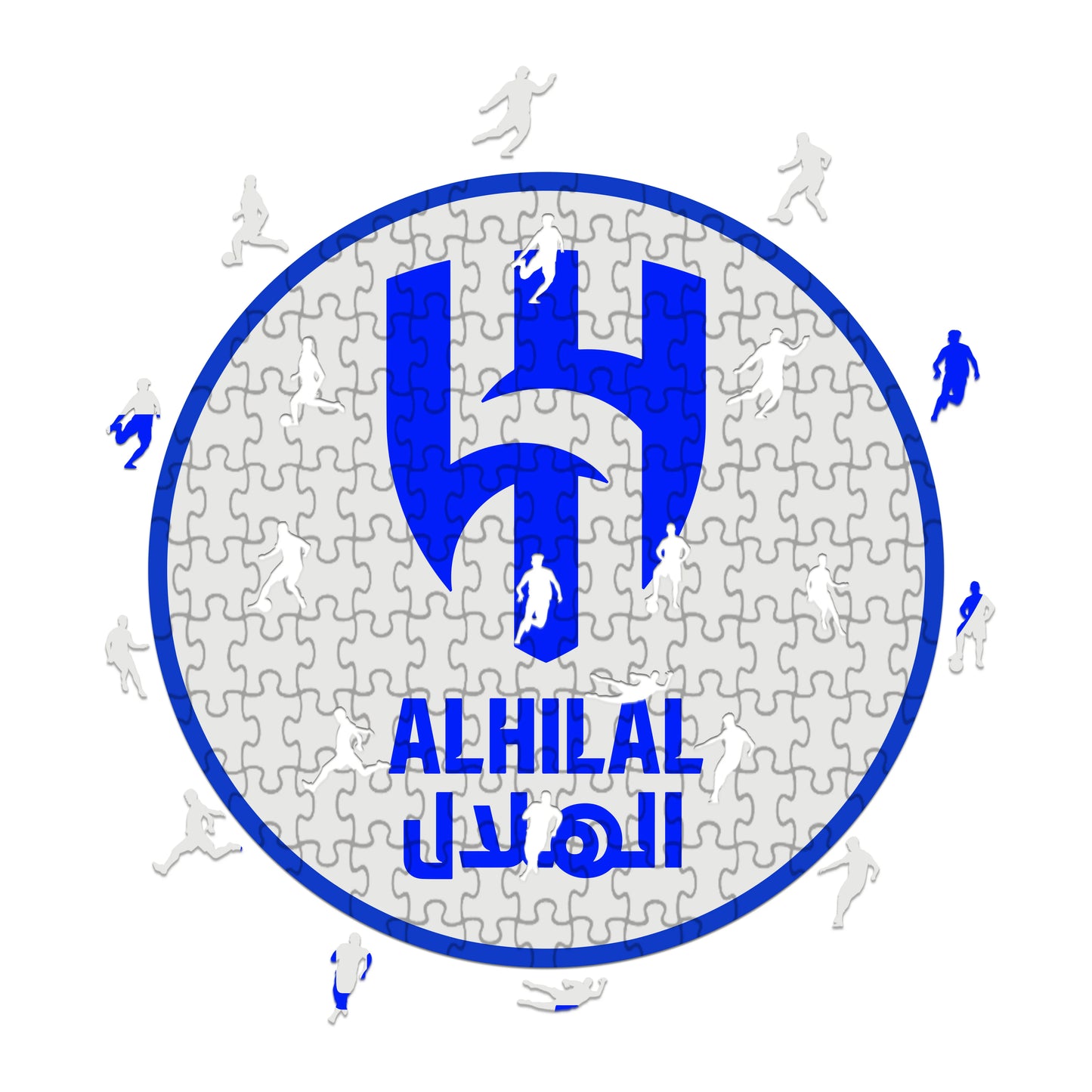 Al-Hilal FC Logo - Holzpuzzle