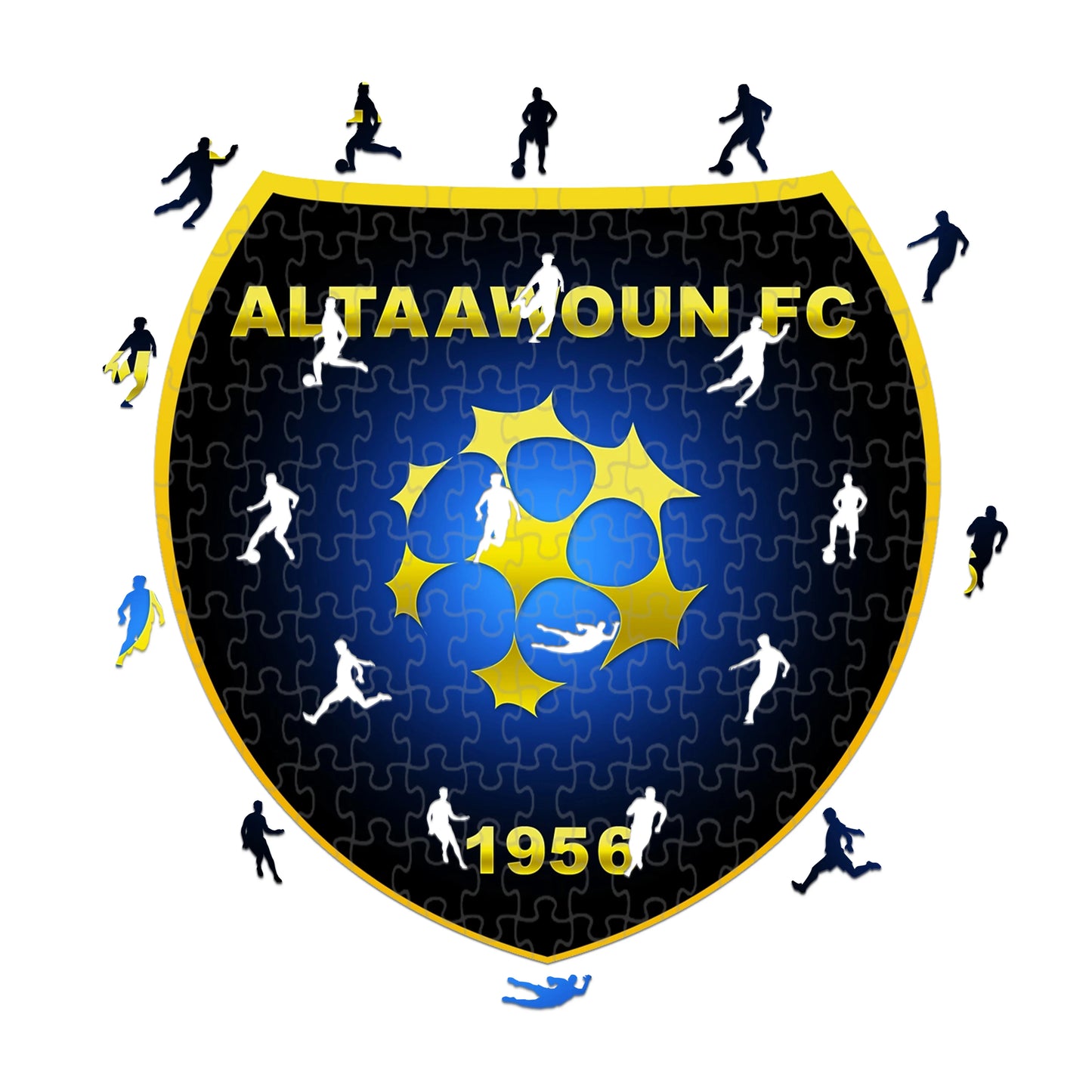 Al-Taawoun Logo - Holzpuzzle