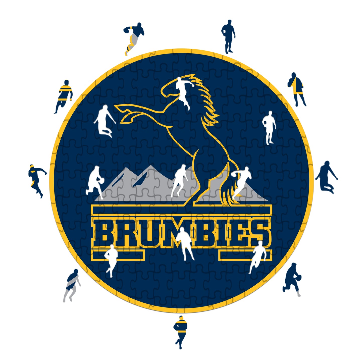 Brumbies-Logo - Holzpuzzle