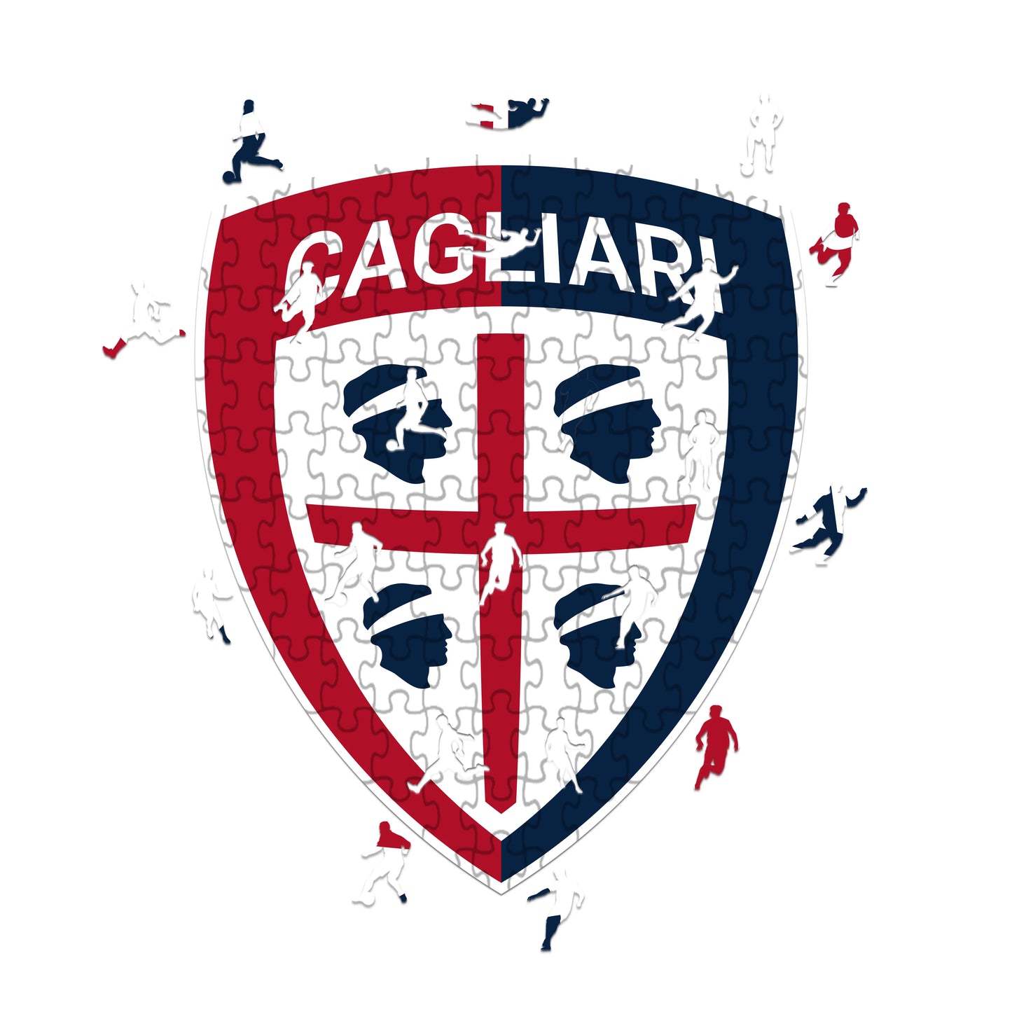 Logo de Cagliari - Rompecabezas de Madera