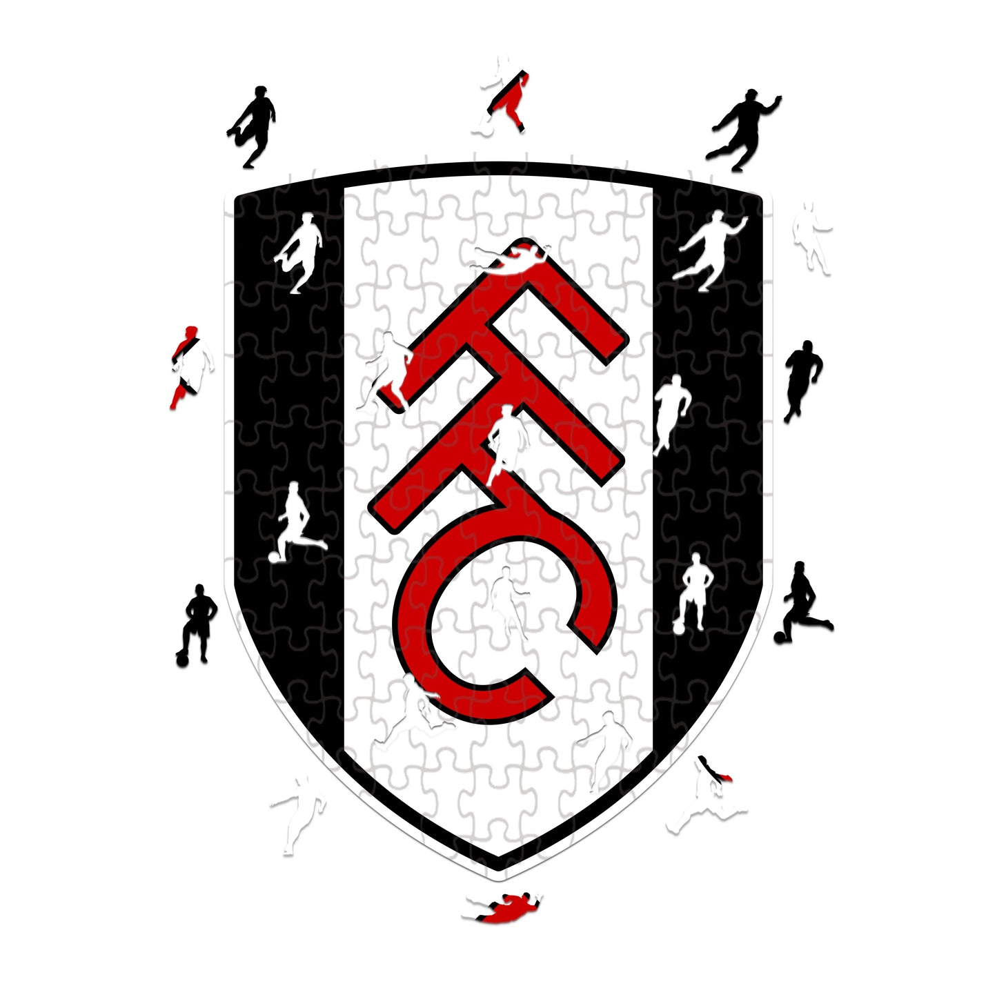 Fulham-Logo - Holzpuzzle