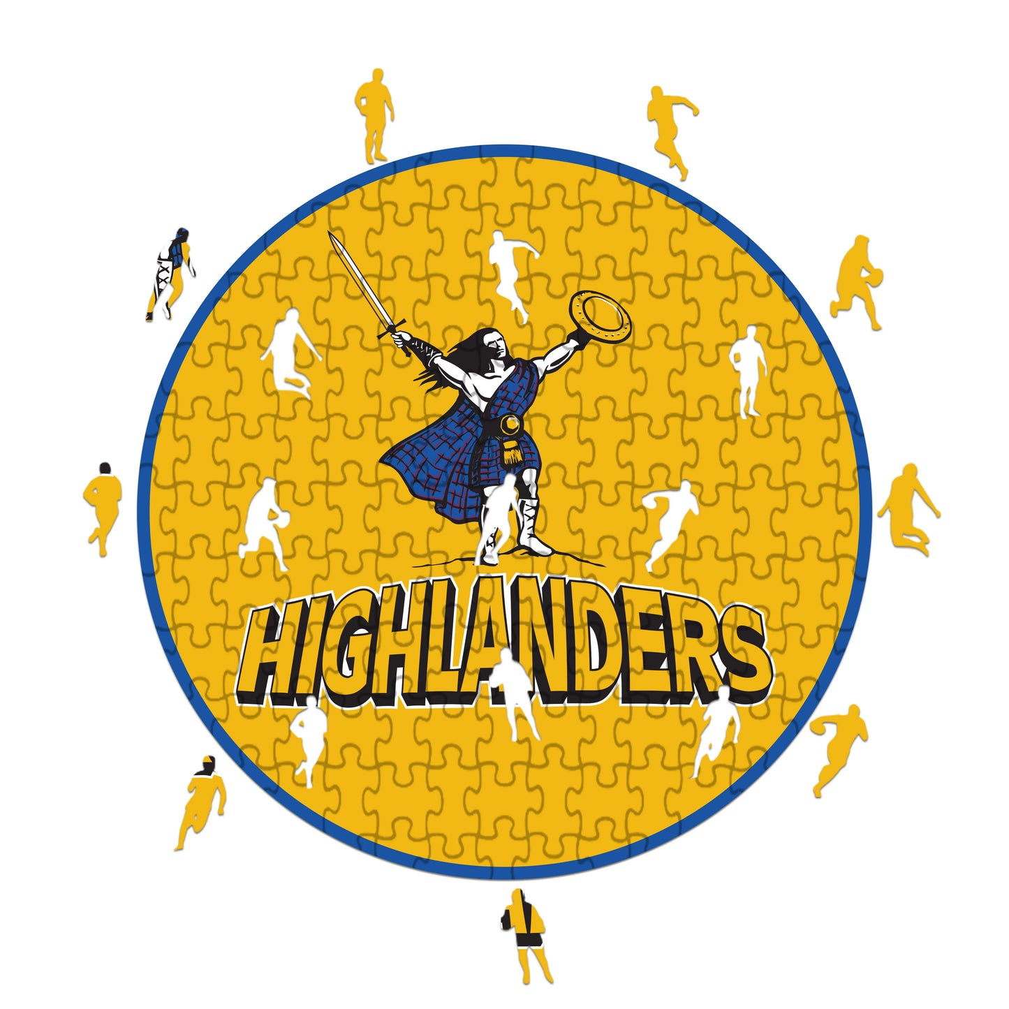 Logo Highlanders - Puzzle in Legno