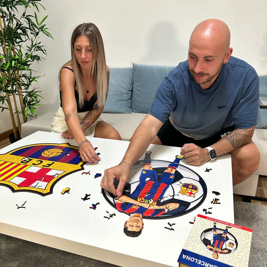 Robert Lewandowski - Puzzle di legno