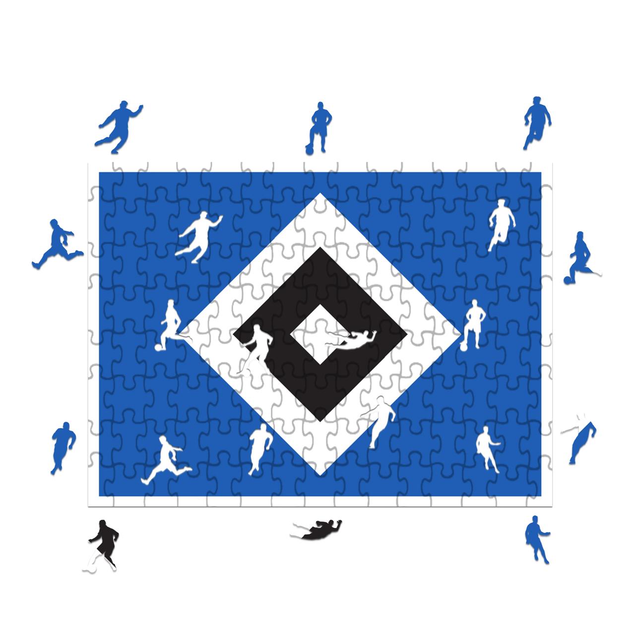 Logo Hambourg FC - Puzzle in legno