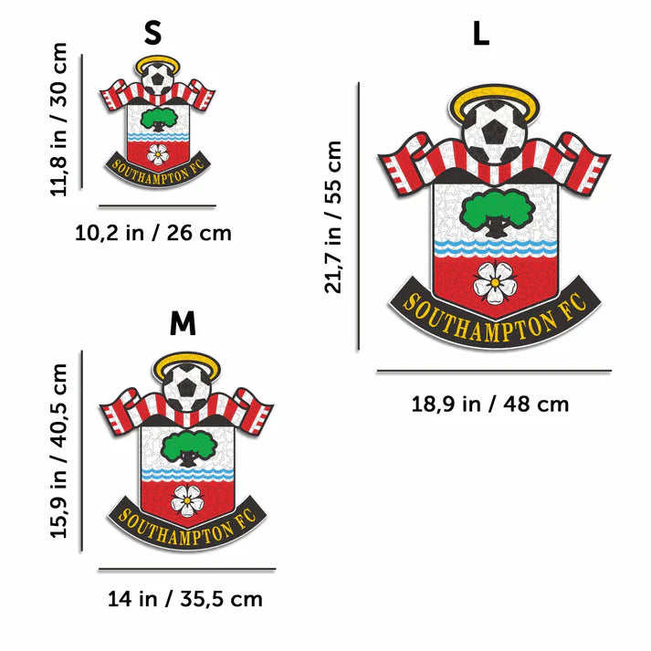 Southampton FC Logo - Holzpuzzle