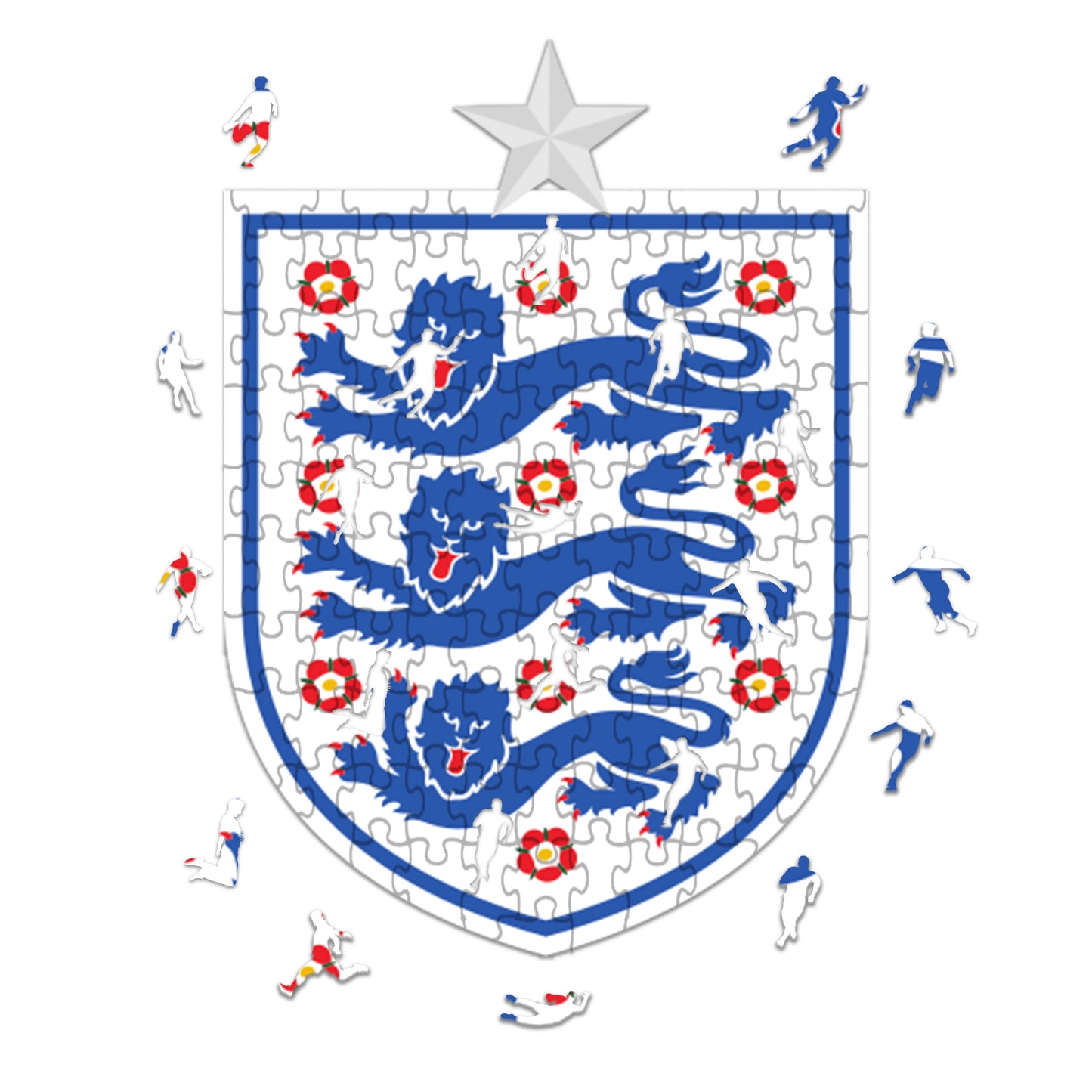 Logo de Angleterre - Rompecabezas de Madera