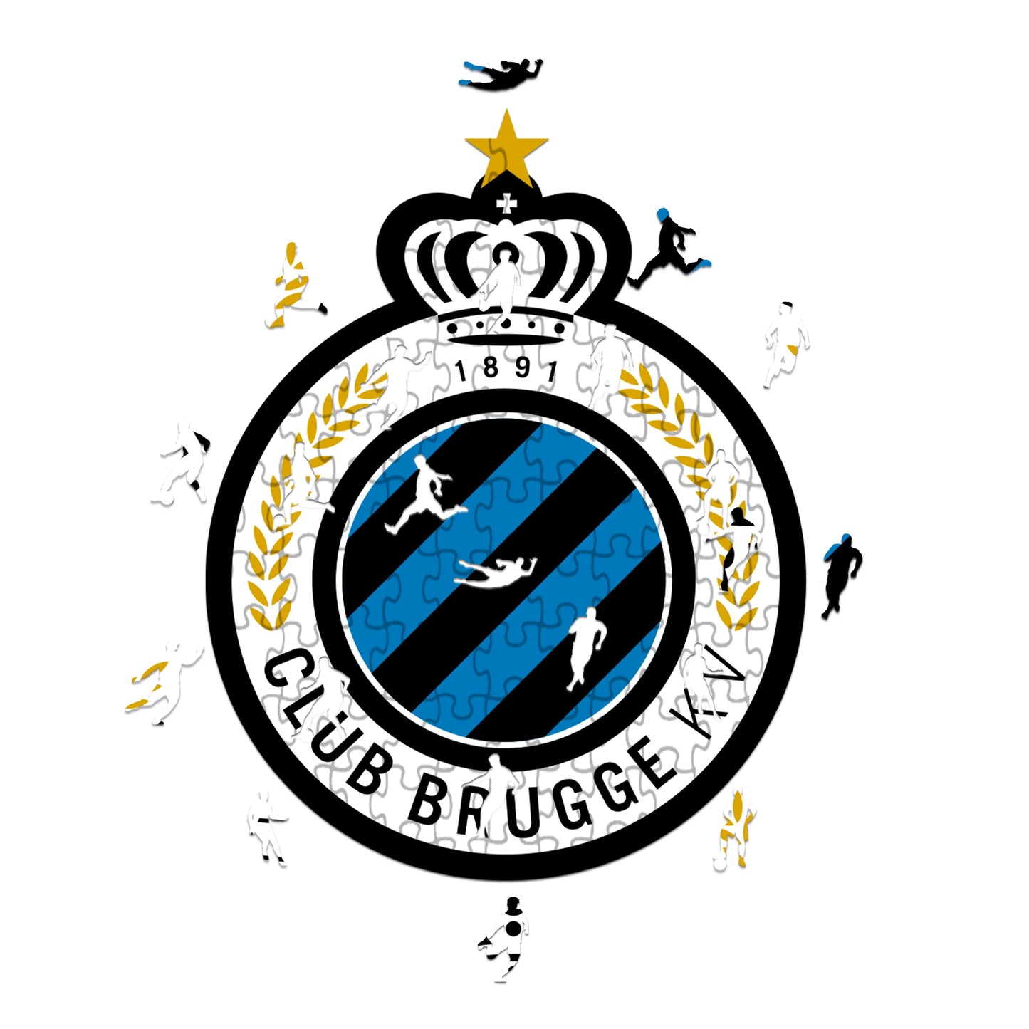Club Bruges KV Logo - Holzpuzzle