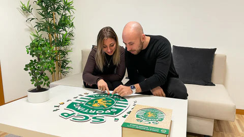 Sportliches Portugal-Logo - Holzpuzzle
