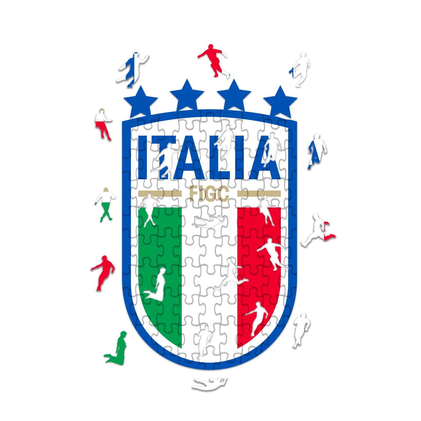 Italie Logo - Holzpuzzle