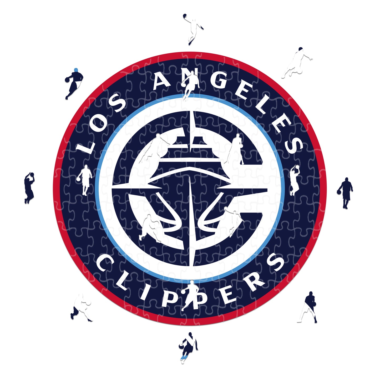 Los Angeles Clippers - Rompecabezas de Madera