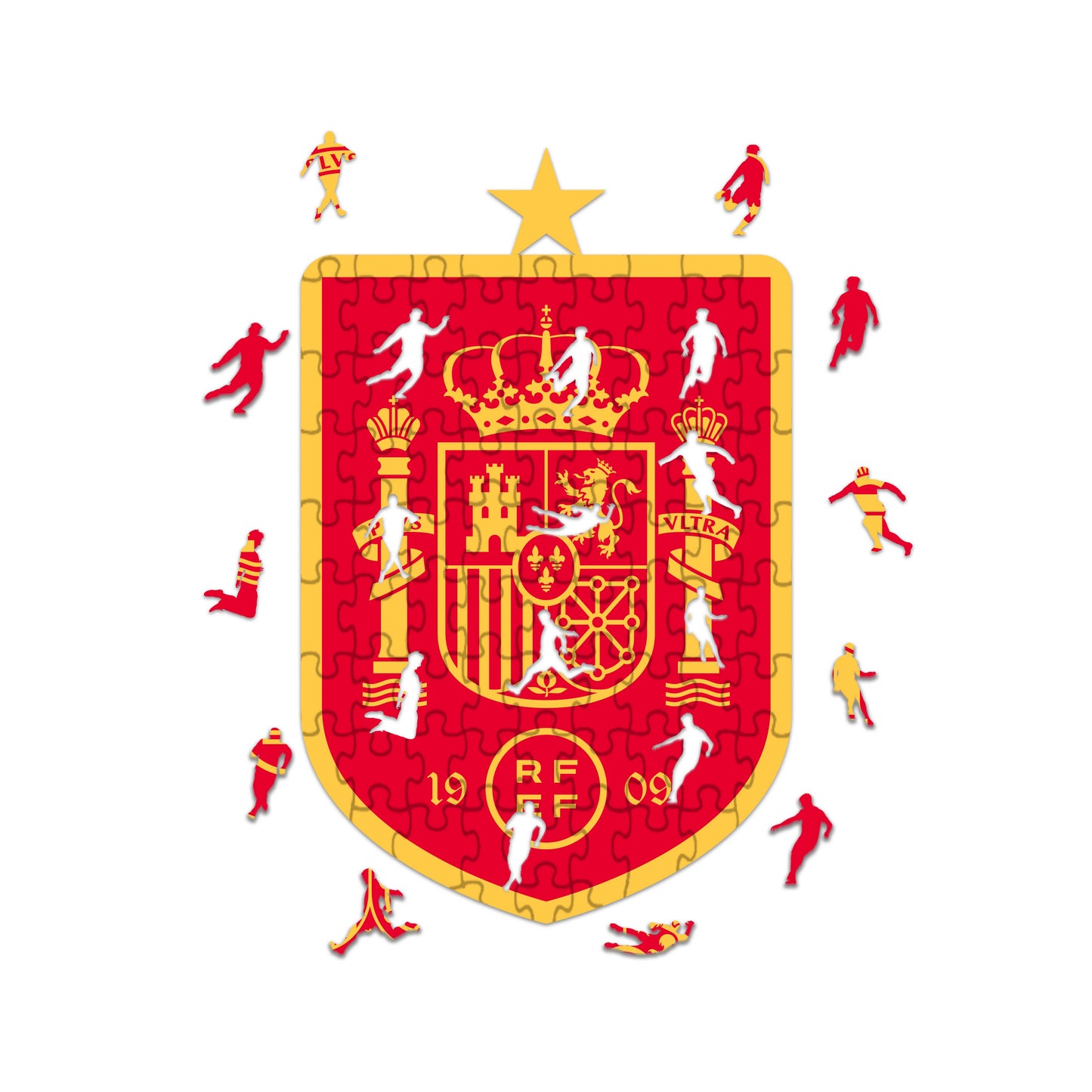 Logo de España - Rompecabezas de Madera