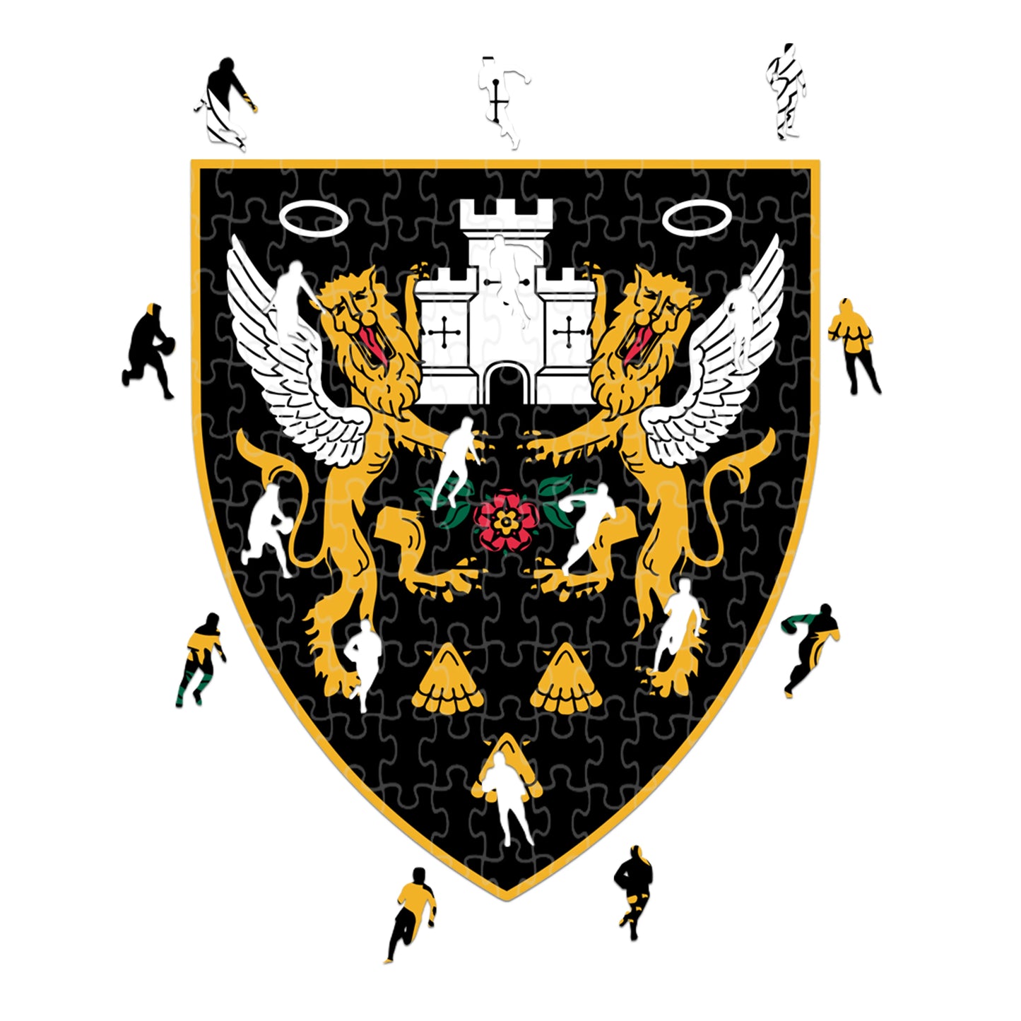 Logo de los Santos - Rompecabezas de Madera