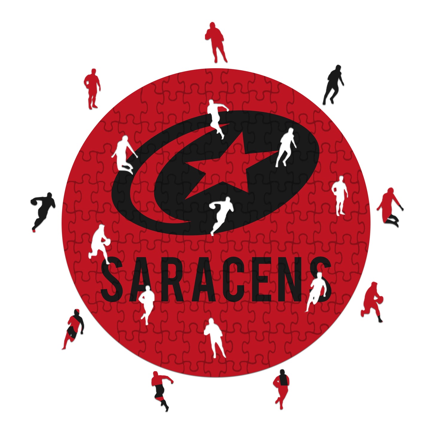 Logo de Saracens - Rompecabezas de Madera