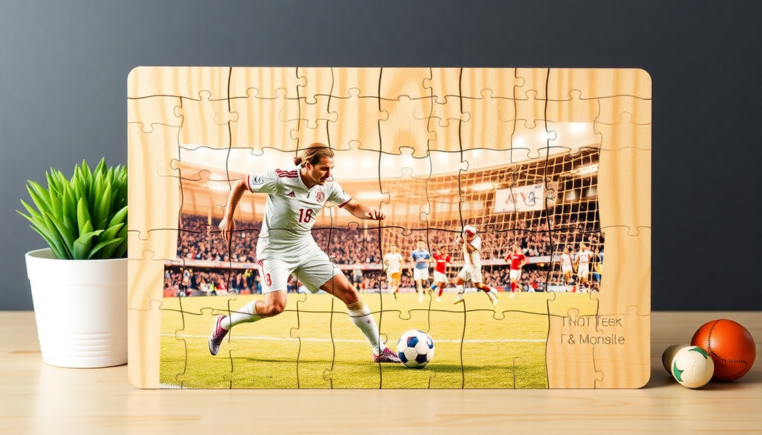 Cadeau foot sentimental : puzzle en bois personnalisé joueur/club pour sublimer vos souvenirs de fan