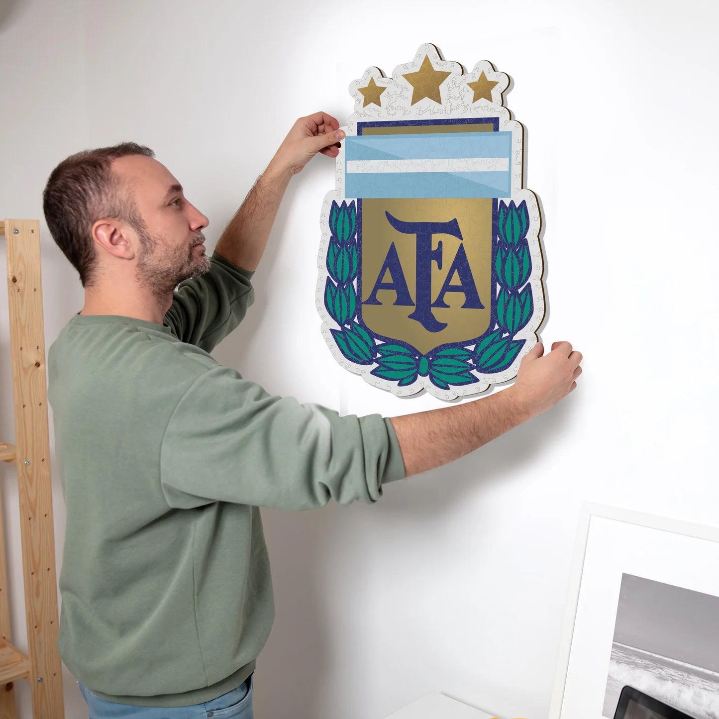 Argentinisches Logo - Holzpuzzle