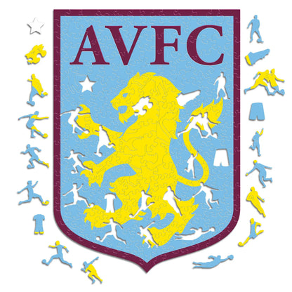 Logo de Aston Villa - Rompecabezas de Madera