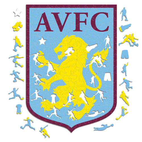 Logo de Aston Villa - Rompecabezas de Madera
