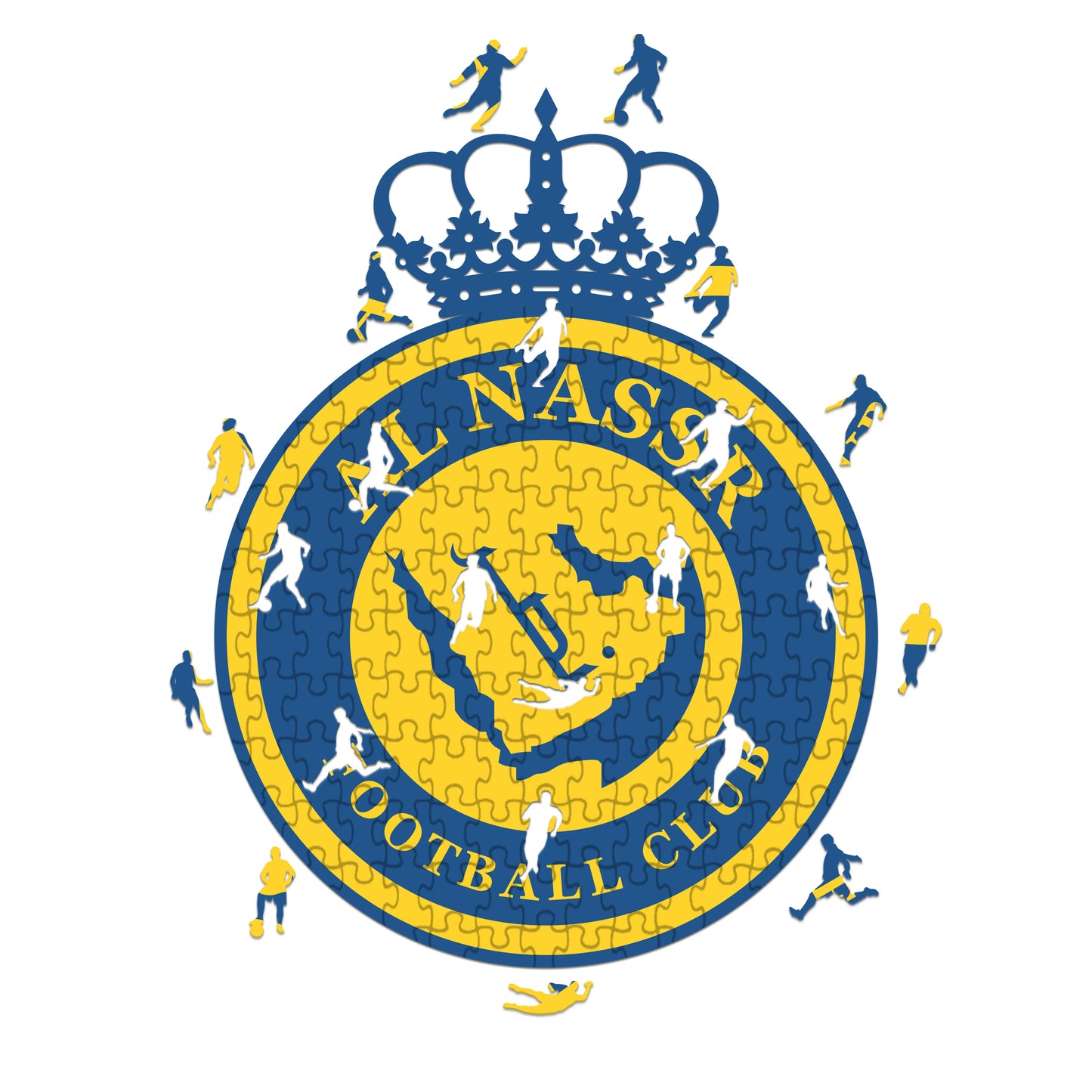 Al-Nassr FC Logo - Holzpuzzle