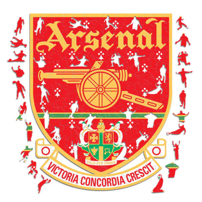 Arsenal FC Retro-Logo - Holzpuzzle