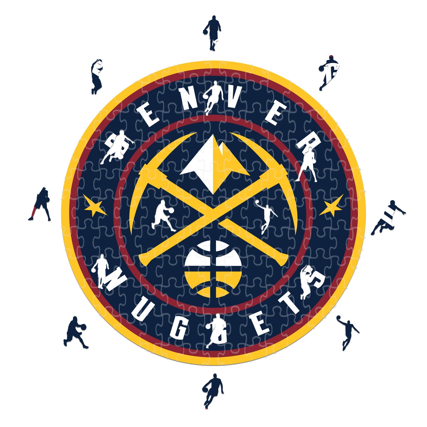 Denver Nuggets Logo - Holzpuzzle