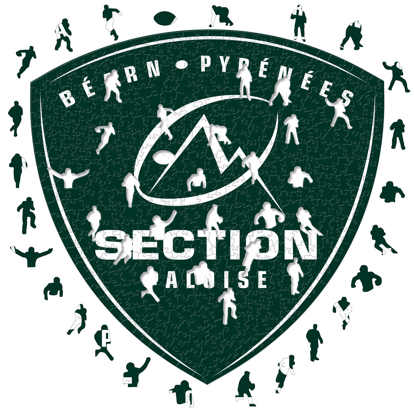 Section Paloise Logo - Holzpuzzle