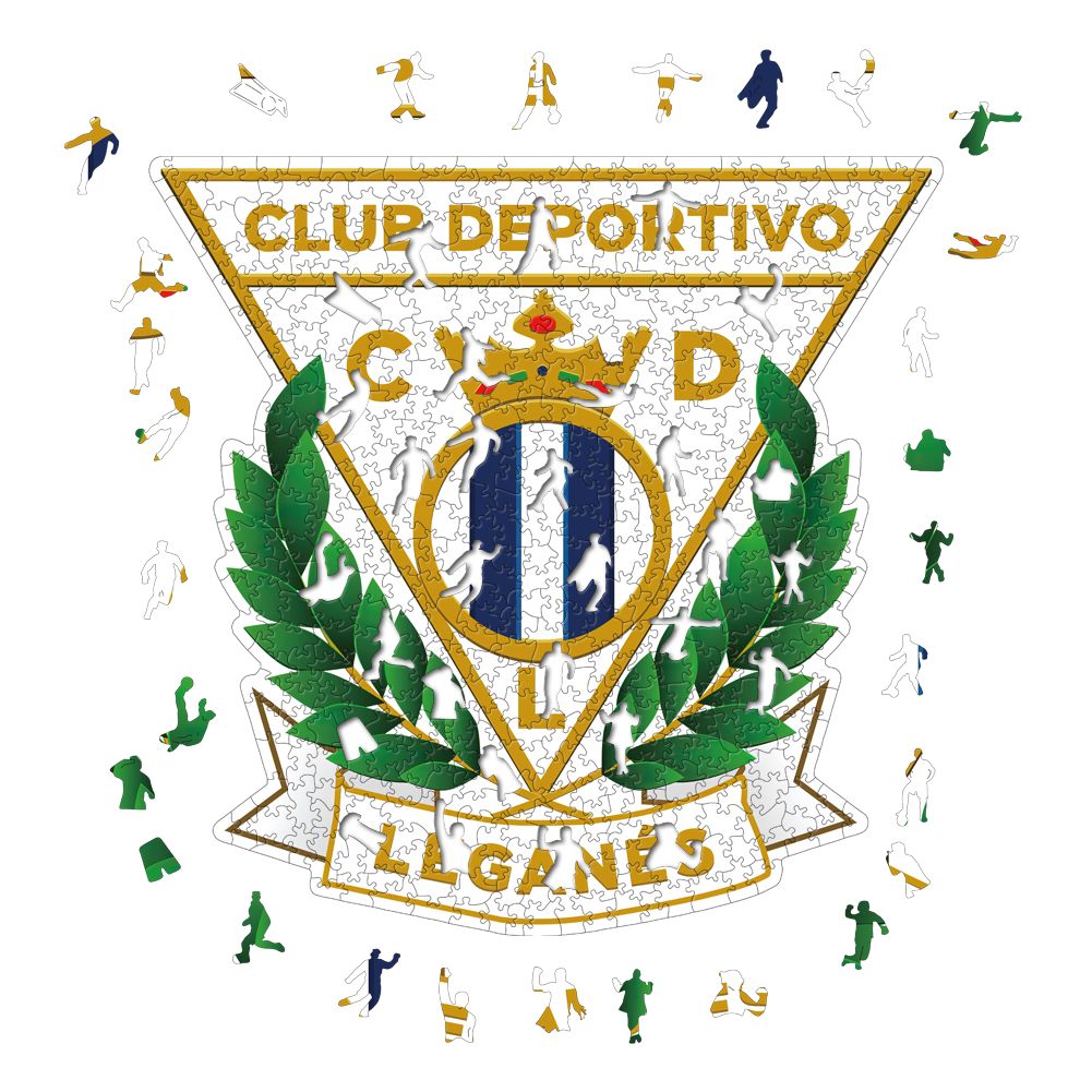 Logo de Leganés - Rompecabezas de Madera