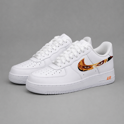Nike Air Force 1 "Custom Peint Main" - Regard Duo