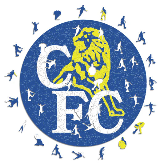 Chelsea FC Retro Logo - Wooden Puzzle
