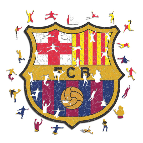FC Barcelona Logo - Holzpuzzle