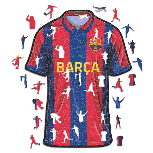 FC Barcelona Maillot - Rompecabezas de Madera