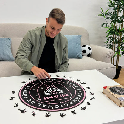 Inter Miami Logo - Holzpuzzle