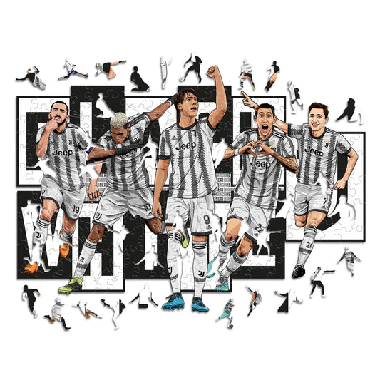 5 Spieler Juventus - Holzpuzzle