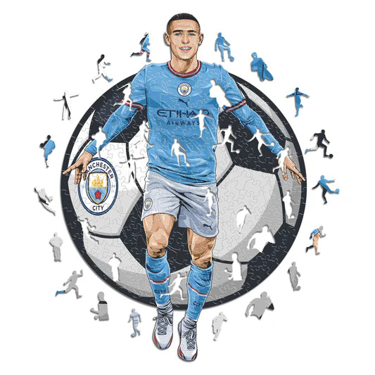 Phil Foden - Holzpuzzle