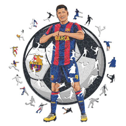 Robert Lewandowski - Holzpuzzle