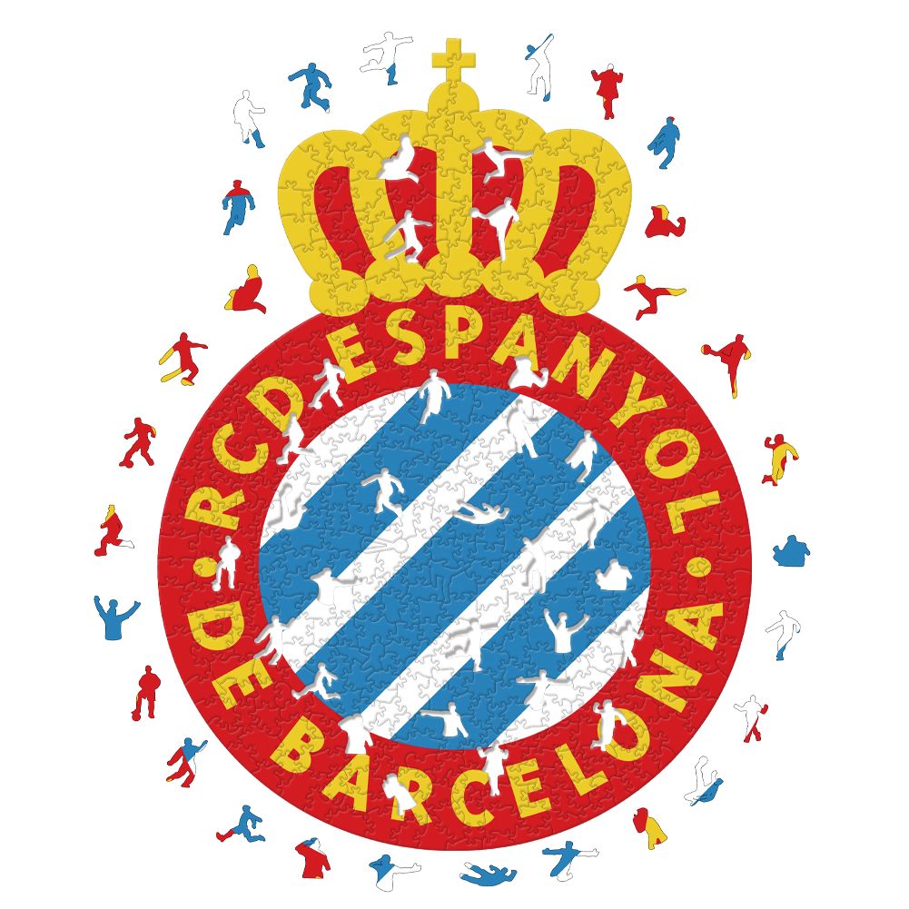 Espanyol-Logo - Holzpuzzle