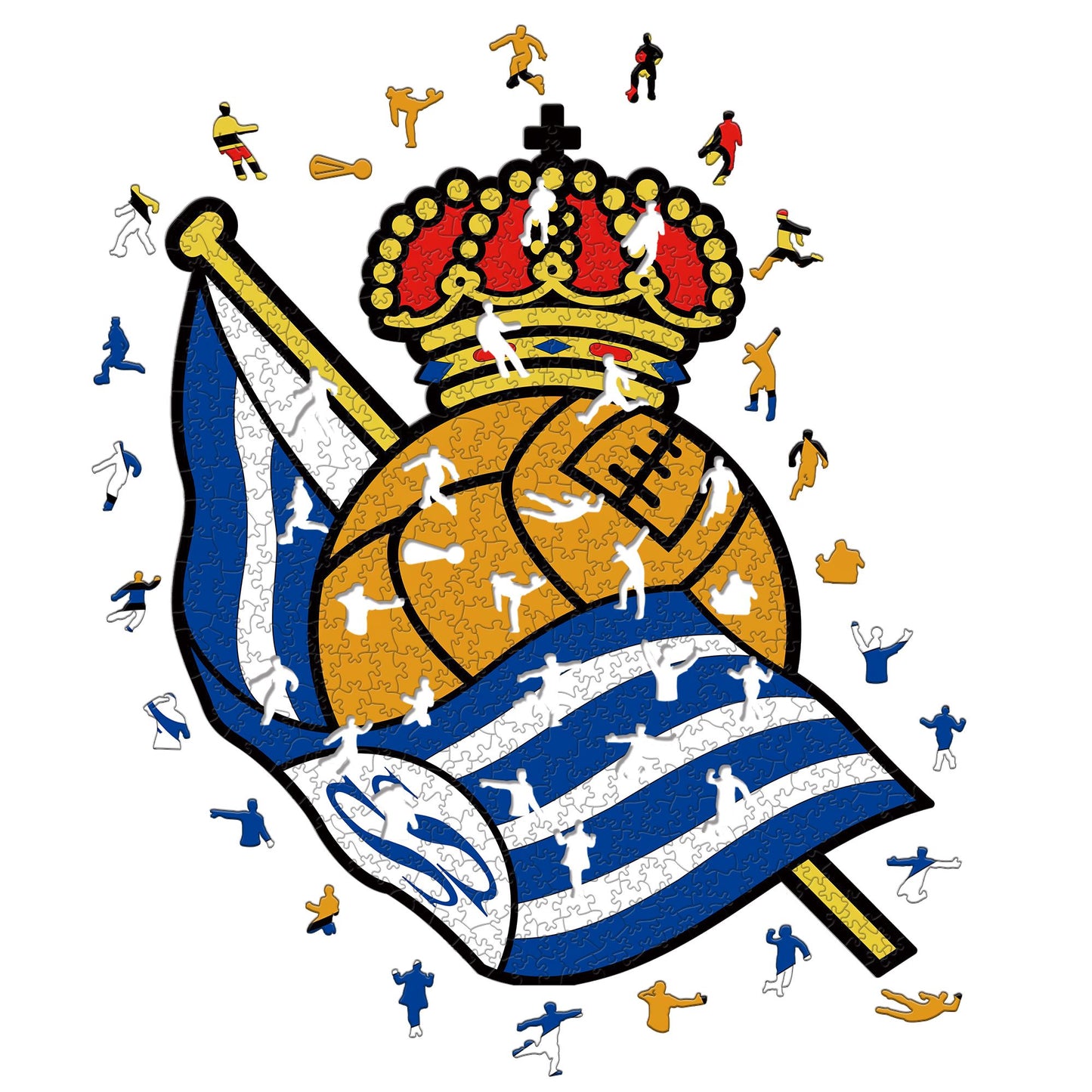 Real Sociedad Logo - Holzpuzzle