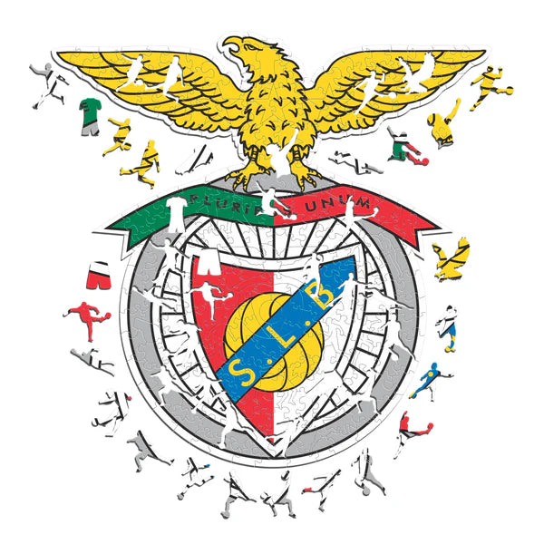 Logo de Benfica - Rompecabezas de Madera