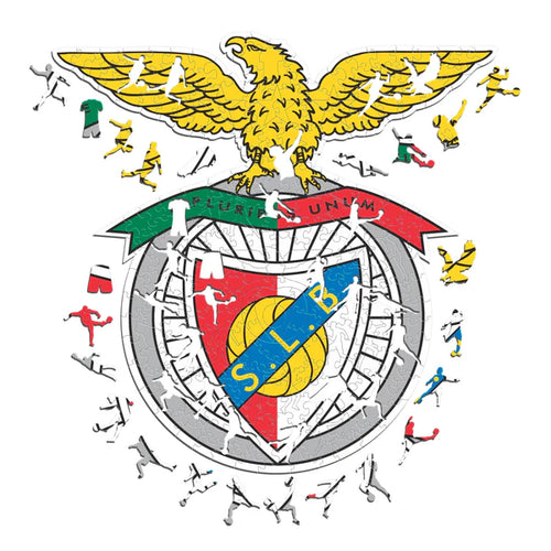 Logo de Benfica - Rompecabezas de Madera