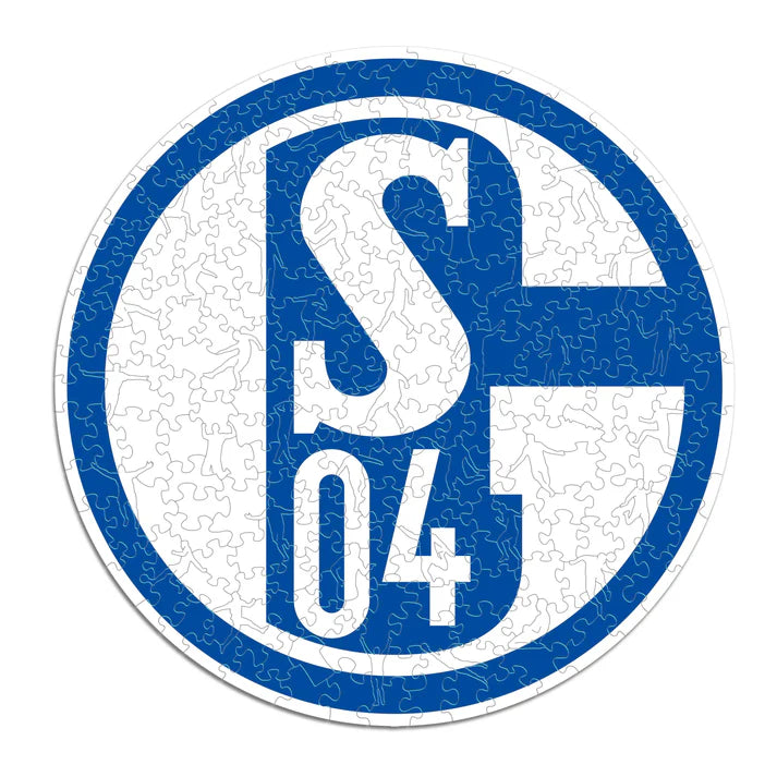 Logo FC Schalke 04 - Puzzle in legno