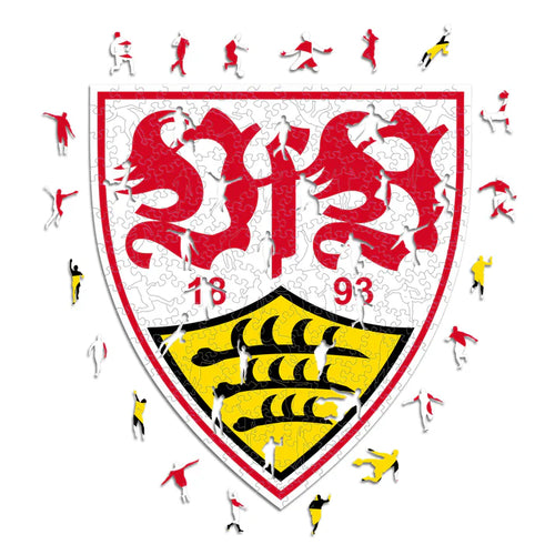 Logo VfB Stuttgart - Puzzle in Legno