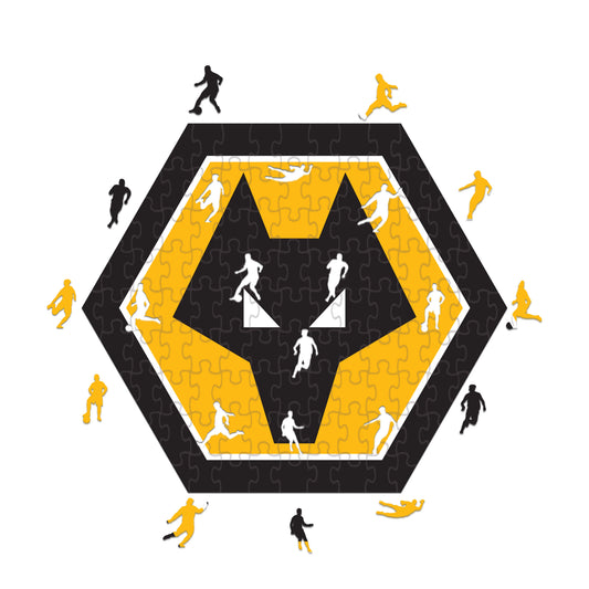 Logo de Wolverhampton Wanderers - Rompecabezas de Madera