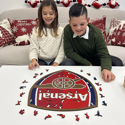 Arsenal FC Logo - Wooden Puzzle
