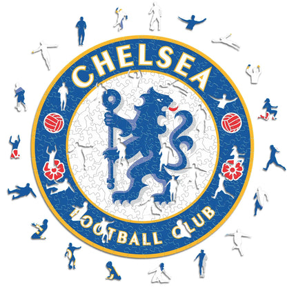 Chelsea FC Logo - Holzpuzzle