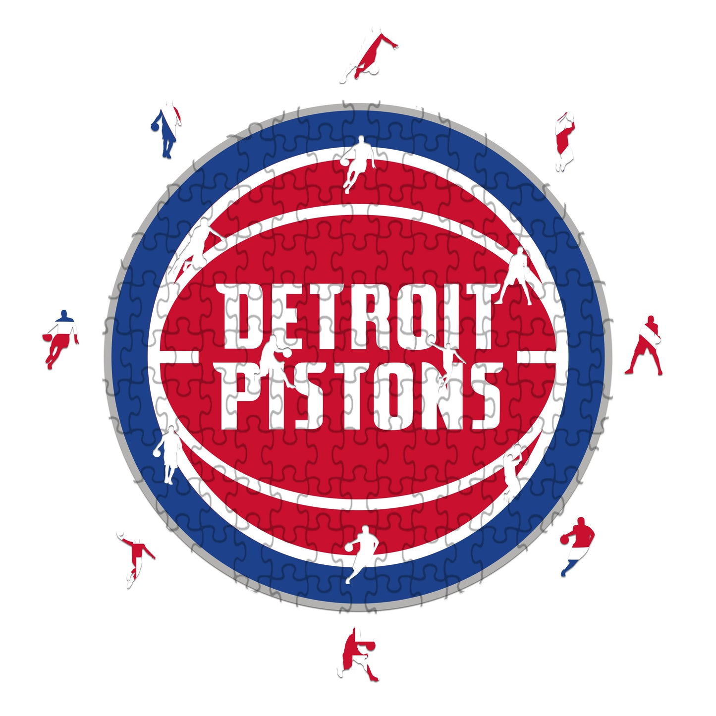 Logo de Detroit Pistons - Rompecabezas de Madera