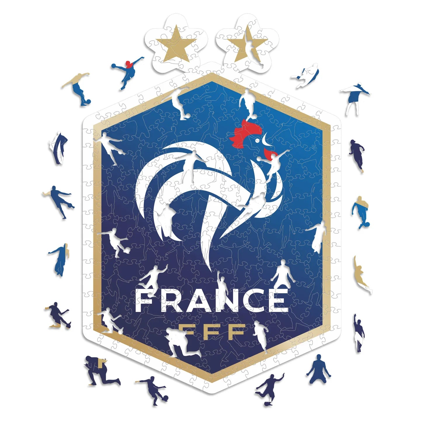 Frankreich Logo - Holzpuzzle