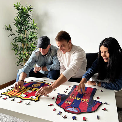 FC Barcelona Logo - Holzpuzzle
