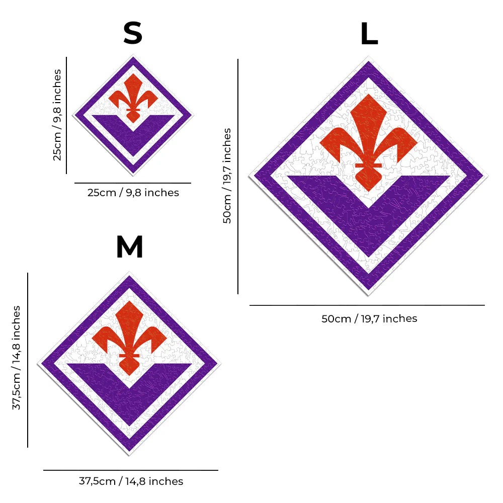 ACF Fiorentina Logo - Holzpuzzle