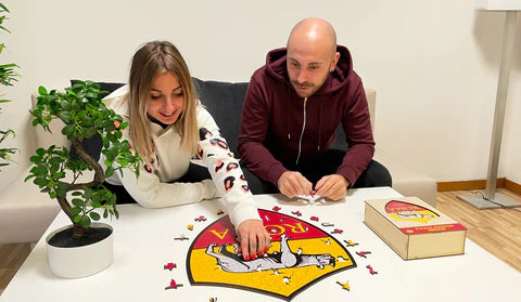 AS Roma Logo - Holzpuzzle