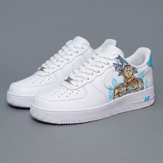 Nike Air Force 1 “Hand-Painted Custom” – Super Saiyan Goku