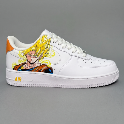 Nike Air Force 1 “Hand-Painted Custom” – Super Saiyan Goku